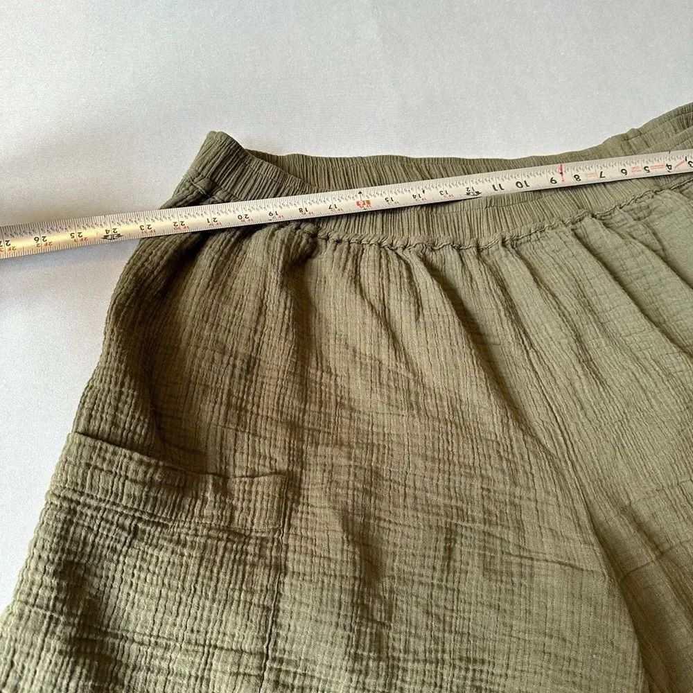 🎉5 for $45🎉 Deja Bleu Shorts Women Size 3X Waffle Green - Picture 5 of 6